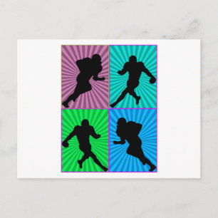 Vintage American Football Player For Football Love Postcard