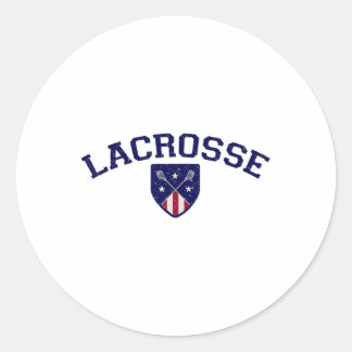 Vintage American Lacrosse  Classic Round Sticker
