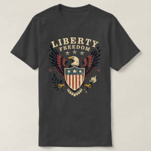 Vintage American Liberty Freedom Eagle T-Shirt