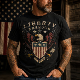 Vintage American Liberty Freedom Eagle T-Shirt
