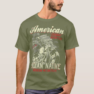 Vintage American Motorcycle Indian for Old Biker T-Shirt