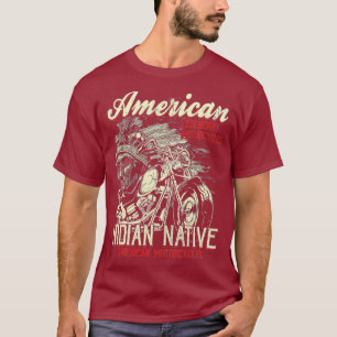 Vintage American Motorcycle Indian for Old Biker T-Shirt