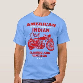 Vintage American Motorcycle Indian old bikers T-Shirt