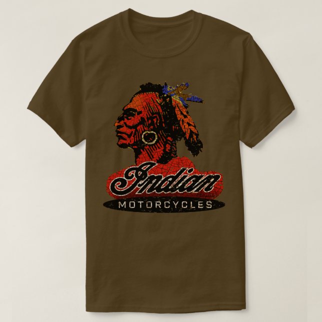 Vintage American Motorcycle USA T-Shirt (Design Front)