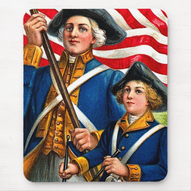 Vintage American Revolution Mousepad (Front)