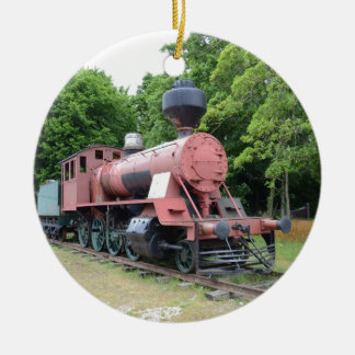Vintage American Steam Locomotive Ceramic Tree Decoration