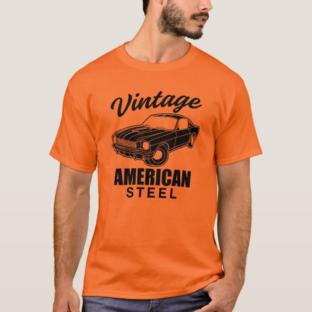Vintage American Steel  T-Shirt (Front)