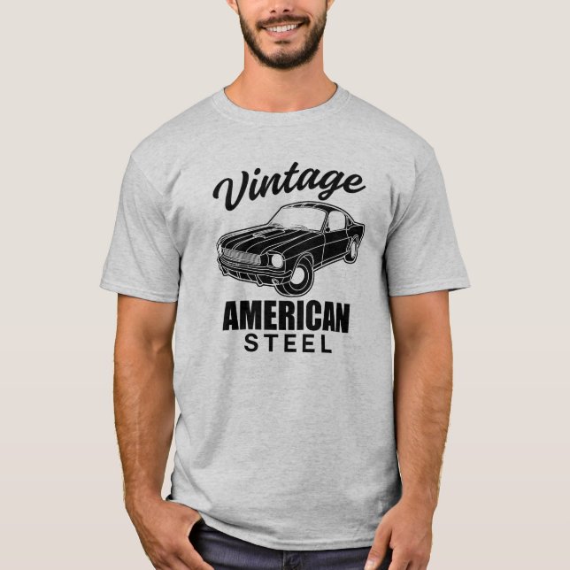 Vintage American Steel  T-Shirt (Front)