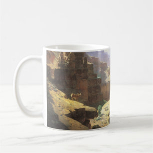Vintage American West Art, Grand Canyon by Leigh Coffee Mug