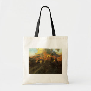 Vintage American West, Overland Trail by Johnson Tote Bag