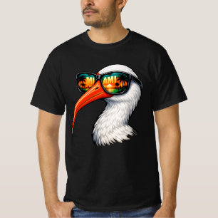 Vintage American White Ibis with Sunglasses for Me T-Shirt