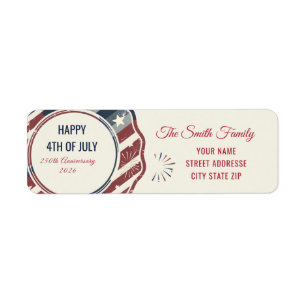 Vintage Americana 4th of July Patriotic Badge