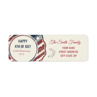 Vintage Americana 4th of July Patriotic Badge
