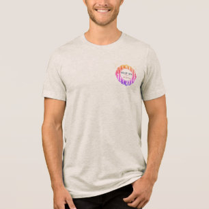 Vintage Americana 4th of July Patriotic Badge  Tri-Blend Shirt