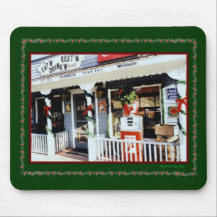 'Vintage Americana Christmas' Mousepad