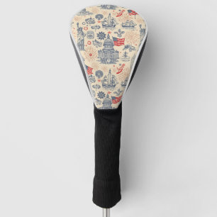 Vintage Americana Fireworks Scenic (3) Golf Head Cover