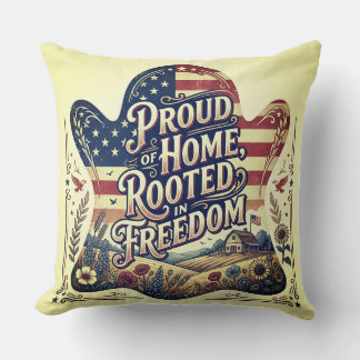 Vintage Americana Ghost Pillow