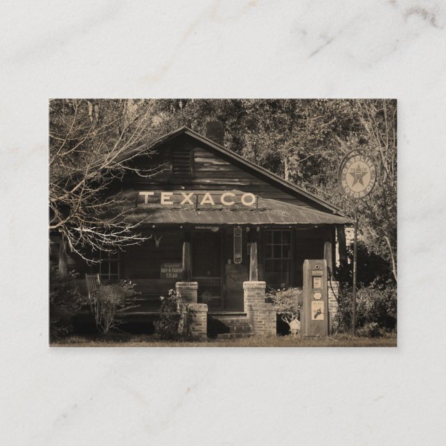 Vintage Americana Texaco Photo ATC Business Card (Front)