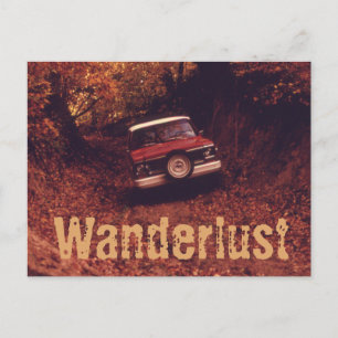 Vintage Americana Wanderlust Postcard