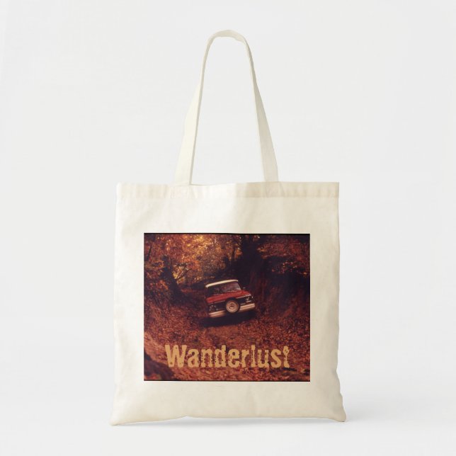 Vintage Americana Wanderlust Tote Bag (Front)