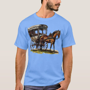 Vintage Amish Buggy Horse Buggy Wagon Rural transp T-Shirt