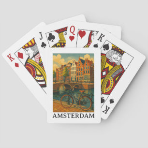 Vintage Amsterdam – Retro Travel Design Playing Cards