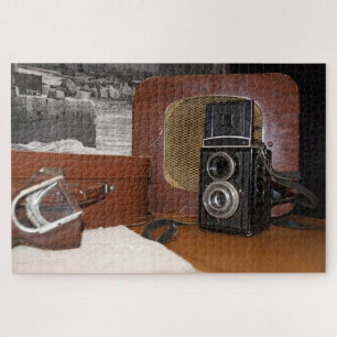 Vintage analog Camera-recorder Jigsaw Puzzle