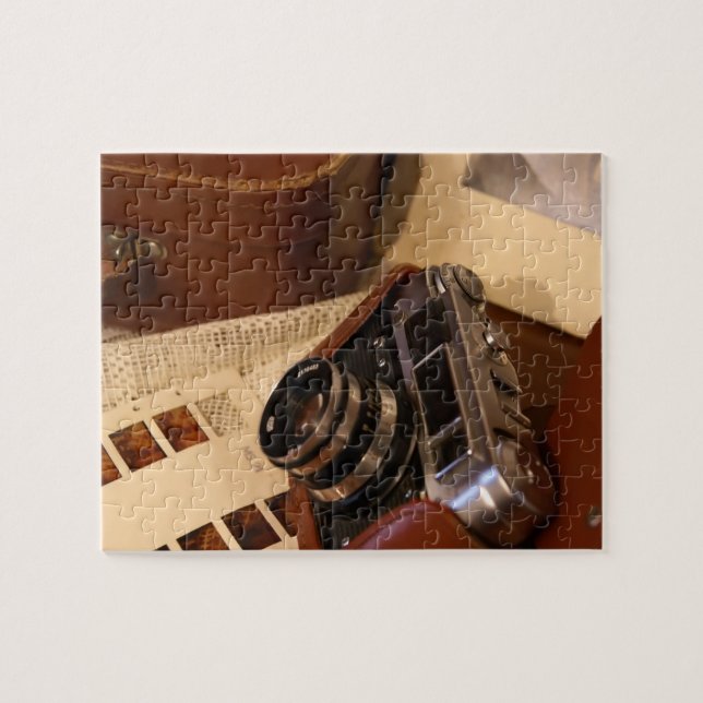 Vintage analogue Camera Jigsaw Puzzle (Horizontal)