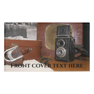 Vintage analogue Camera-recorder Name Tag