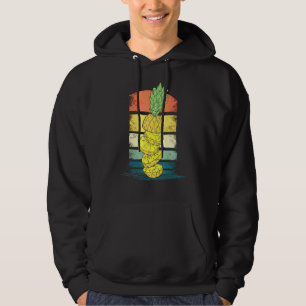 Vintage Ananas Pineapple And Tropical Fruits Hawai Hoodie