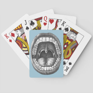 Vintage Anatomical Mouth Playing Cards