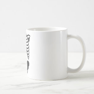 Vintage Anatomical Skeleton Ribcage Graphic Gothic Coffee Mug