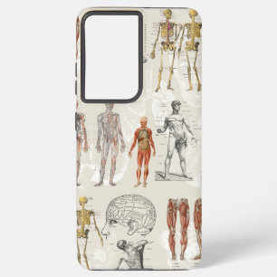 Vintage Anatomy Biology Art Collage  Samsung Galaxy Case