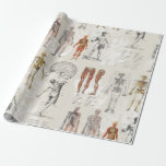 Vintage Anatomy Biology Illustrations Wrapping Paper<br><div class="desc">A beautiful collage of vintage anatomy and biology illustrations. Perfect design for medical students,  doctors,  nurses,  surgeons,  pharmacist,  therapists etc.</div>