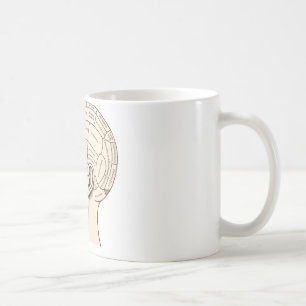 Vintage Anatomy Brain Map Image Coffee Mug