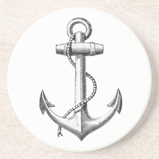 Vintage anchor coaster (Front)