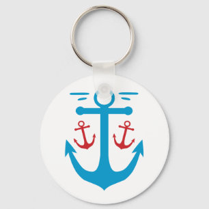 Vintage Anchor Key Ring