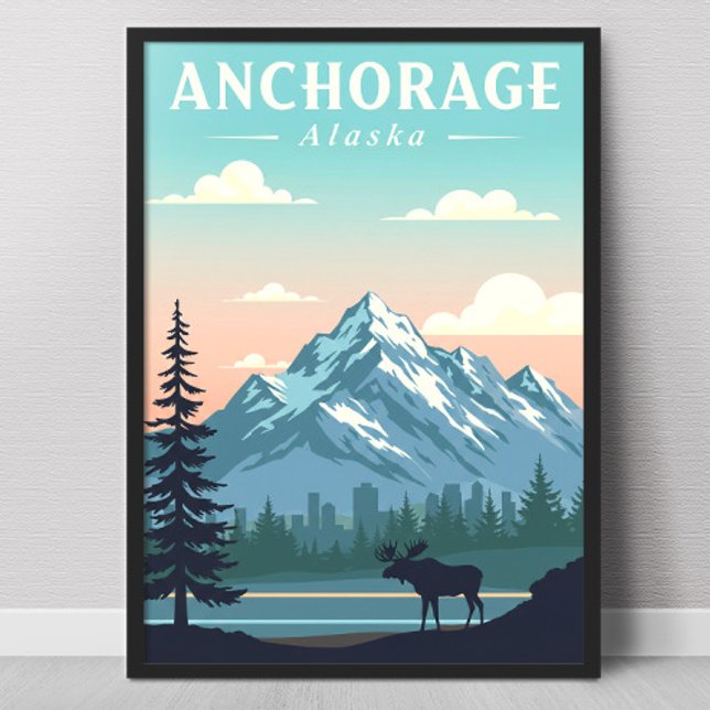 Vintage Anchorage Alaska Poster (Creator Uploaded)