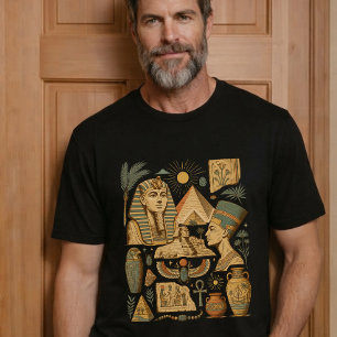 Vintage Ancient Egypt Heritage Cairo Digital Art T-Shirt