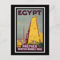Vintage Ancient Egypt Ruins Travel