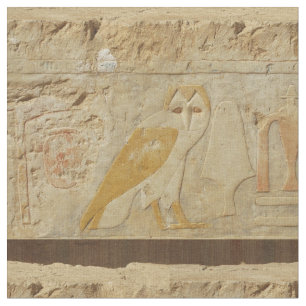 Vintage Ancient Egyptian Owl Fabric