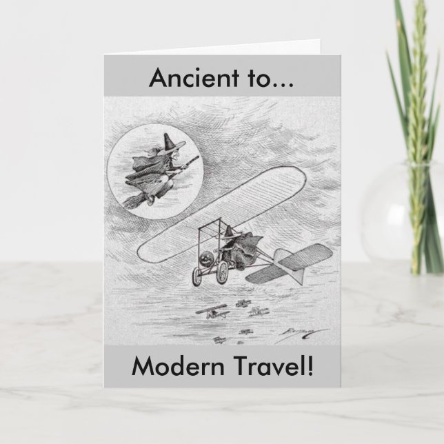 Vintage Ancient to Modern Travel Card (Front)