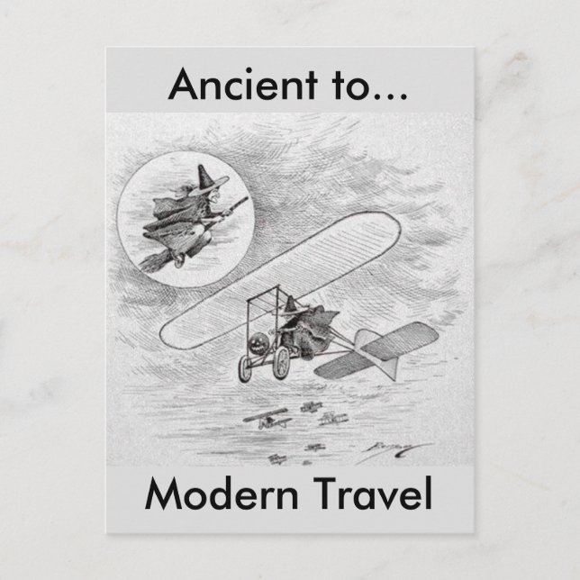 Vintage Ancient to Modern Travel Postcard (Front)