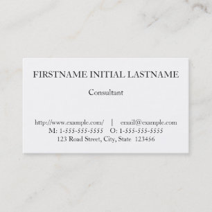 Vintage and Classic Professional Business Card