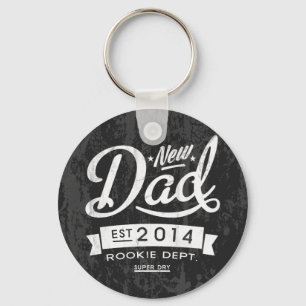Vintage and Eye Catching New Dad 2014 Key Ring