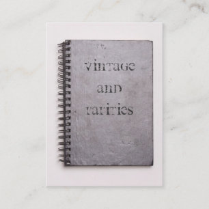Vintage and rarities business card