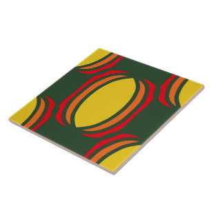 Vintage and retro seamless pattern ceramic tile