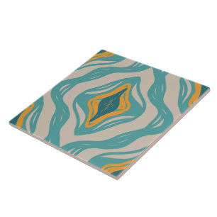 Vintage and retro seamless pattern ceramic tile