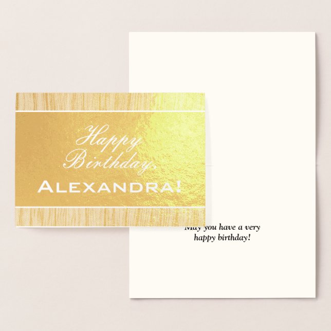 Vintage and Traditional "Happy Birthday" Card (Display)