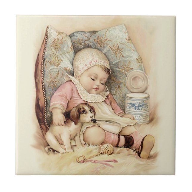 Vintage and Victorian Children Tiles (Front)